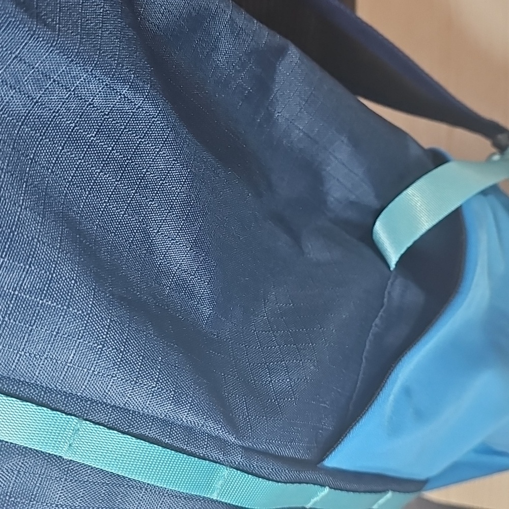 Hoka Roll Top Rucksack Backpack Blue Adjustable Straps - Picture 7 of 9
